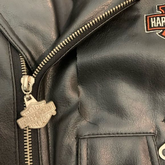 Harley Davidson Faux Leather Jacket - Picture 8 of 9